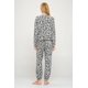 thumbnail image 2 of Pants Loungwear Jogger Gris Leopardo Afelpado Talla Mediano , ,Miley+Molly Miley+Molly M5689ST, 2 of 2
