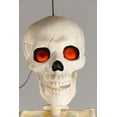 thumbnail image 1 of Deluxe Flaming Light Up Eyes & Talking Skeleton Decoration, 1 of 1