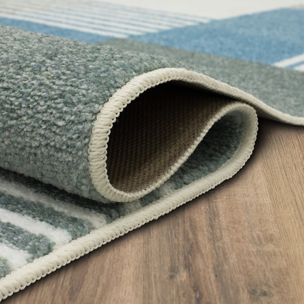 Mohawk Home Alliance Indoor Geometric Accent Rug, Denim, 2' 6" x 3' 10"