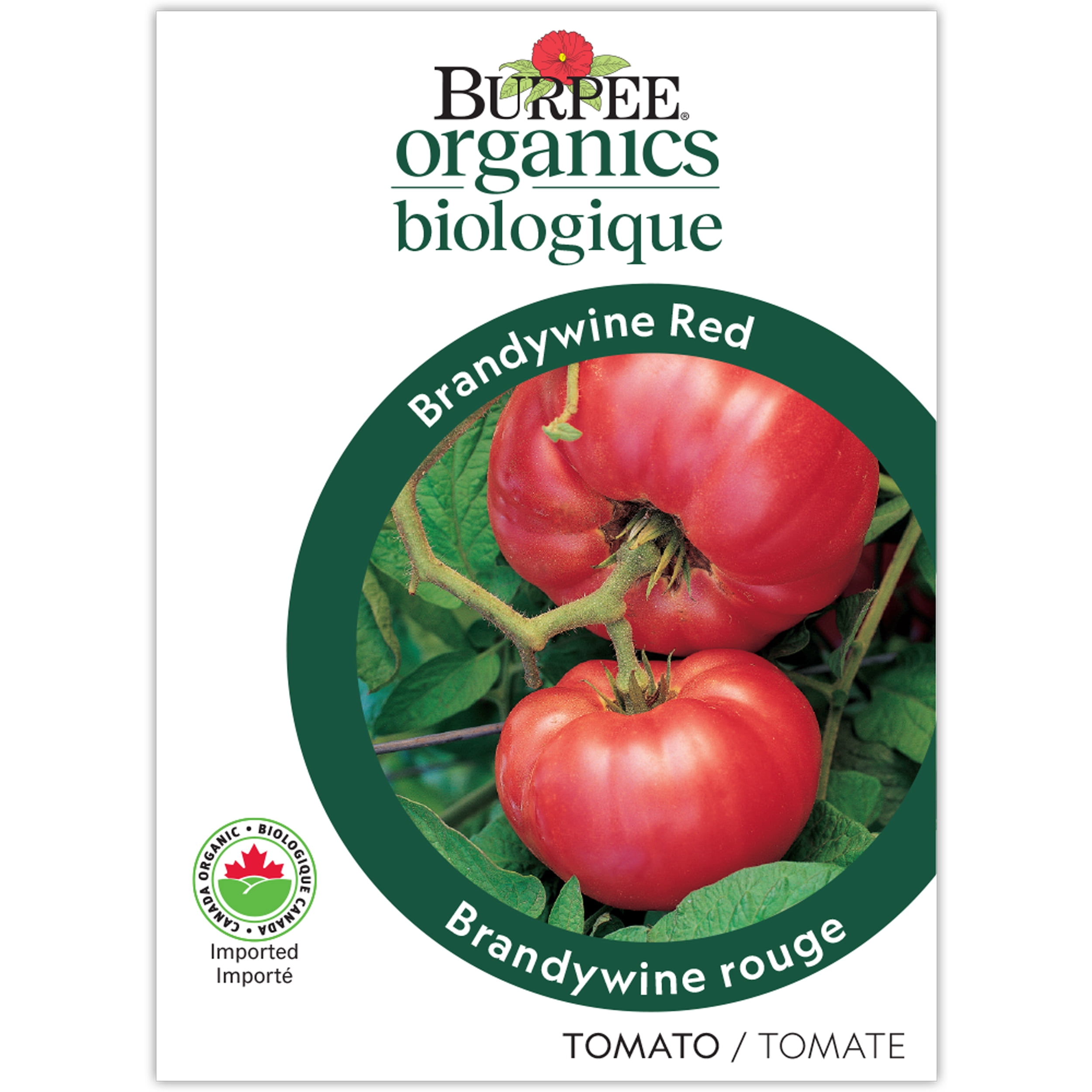 Burpee Organic Brandywine Red Tomato, Plant Seeds for Home Garden
