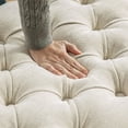 thumbnail image 5 of CQSXDA 60.2 Inch Wide Chenille Upholstered Storage Bench， Tufted Accent Ottoman for Living Room and Bedroom, 5 of 8
