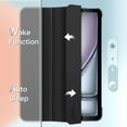 thumbnail image 3 of JETech Case for iPad Air 11-Inch M3/M2 (2025/2024), iPad Air 5 (2022 5th Generation 10.9-Inch), Slim Stand Hard Back Shell Cover with Auto Wake/Sleep (Black), 3 of 6