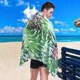 thumbnail image 5 of GZHJMY Tropical Plants Beach Towel Quick Dry Absorbent Bath Towels Sandproof Lightweight Towel for Gym Yoga Sports Swimming - 31x71in Bath Towels, 5 of 7