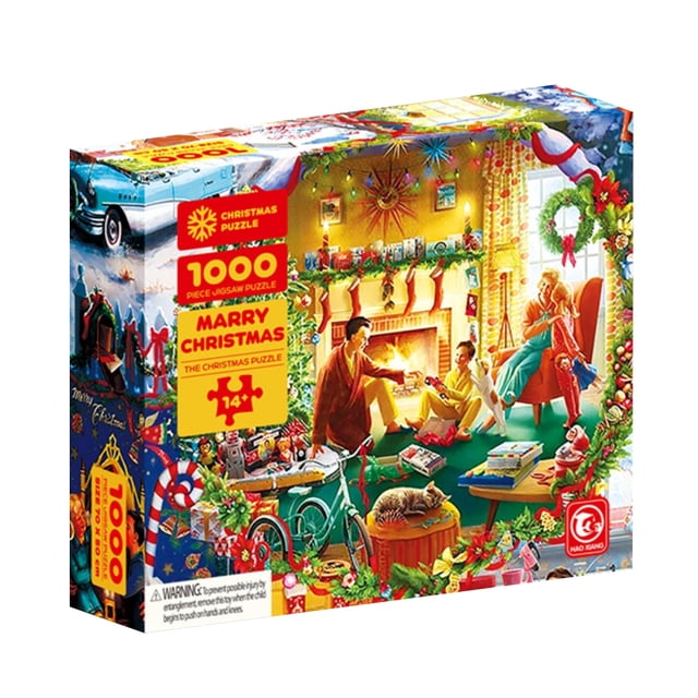 Navidad De 1000 Piezas Rompecabezas De Descompresión De Ensamblaje De Papel De Feliz Navidad Para Adultos Y Niños Advancent HA046975-04