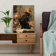 thumbnail image 5 of Blue Frog Gentleman With Hat Decorative Painting Canvas Art Print， Wall Decor for Living Room， Bedroom， Office， Study， Hallway, 5 of 8