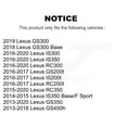 thumbnail image 2 of Transit Auto Rear Disc Brake Rotors and Semi-Metallic Pads Kit for Car Lexus IS300 IS350 GS350 RC350 RC300 IS200t GS450h GS300 RC200t GS200t K8S-101957, 2 of 11
