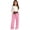 Pink, variant on Mercatoo Girls Oversized Wide Leg Sweatpants Kids Baggy Swea𝐭 Pants Drawstrin𝐠 Waist Color Block Straight Leg Track Pants Trousers