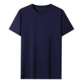 thumbnail image 5 of Camiseta sencilla de algodón de gran tamaño para hombre, camisetas de verano informales de manga corta de color sólido, camisetas nuevas de 2023 de alta calidad y2k para hombre, 5 of 5