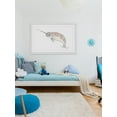 thumbnail image 4 of "Narwhal" Framed Painting Print, 4 of 6