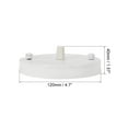 thumbnail image 3 of Uxcell 120mm 4.7inch Ceiling Light Canopy Plate Kit with White Cord Grip White 2Pack, 3 of 5