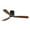 Black#692, variant on Tower Fan 42 Inch Flush Mount Ceiling Fans with LED Light 22W and Remote Control 5 ABS Fan Blades for Indoor,Box Fan