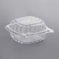 thumbnail image 2 of DART Solo Model # C53PST1| 5 3/8" X 5 1/4" X 2 5/8" ClearSeal Hinged Lid Plastic Container Use for Take-out/ to-Go Food, Sandwiches, Cake, Salad (250Ct), 2 of 6