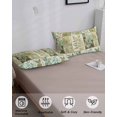thumbnail image 4 of Retro Summer Botanical Pillow Covers King Size, Spring Flowers Vintage Soft Bed Throw Pillowcases Breathable Cooling Long Lumbar Body Pillow Sham Cover for Bed Sofa 20''x40'', 4 of 7