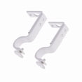 thumbnail image 3 of Tineasur Curtain Mounting Holder White Easy to Install for Home Decoration 2Pcs, 3 of 7