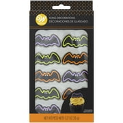 Wilton Halloween Bat Icing Decorations, 12-Count