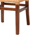 thumbnail image 5 of bali & pari Caspia Rattan and Mahogany wood Mid-Century Dining Chairs, Set of 2, Natural Brown, 5 of 8