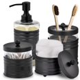 thumbnail image 1 of Set de accesorios de baño Autumn Alley Farmhouse Matte Black, 1 of 9