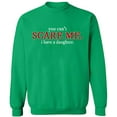 thumbnail image 2 of OXI Crewneck Sweatshirt - You Can't Scare Me,Basic Casual Sweatshirts for Men's and Women Fleece Sweatshirt Long Sleeve- Irish Green Large, 2 of 2