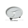 thumbnail image 3 of zhangmingg Support Pivotant avec Roues Caddy de Pot Mobile Base Roulante pour Intérieur Extérieur Maison, 3 of 6