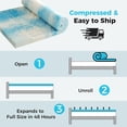 thumbnail image 4 of Beddle 3 Inch 5-Zoned Memory Foam California King Size Mattress Topper with Infusion Breathable Gel Layer, 4 of 7