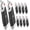 10 Pack, variant on 8 Pack Utility Knife Box Cutters (9mm Wide Blade Cutter 4 Colors) Box Cutter Retractable, Compact Utility Knives, Extended Use for Office, Craft, Razor Knife, Paper Knife, Disposable Box Opener