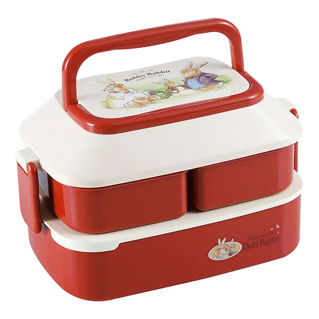 Up to 65% off Kitchen Gadgets Cute Rabbit Children's Lunch Box Double-Layered Student Lunch Box Kitchen Organizers and Storage