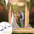 thumbnail image 3 of FLY HAWK Wedding Arch for Ceremony, Arch Backdrop Stand Square Arch for Outdoor, White, Stainless Steel, 7x6FT, 3 of 6