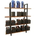 thumbnail image 2 of CONSDAN Industrial Bookshelf, 4 Tier Free Standing Units 55" H, Real Poplar Rustic Bookcase, 2 of 6
