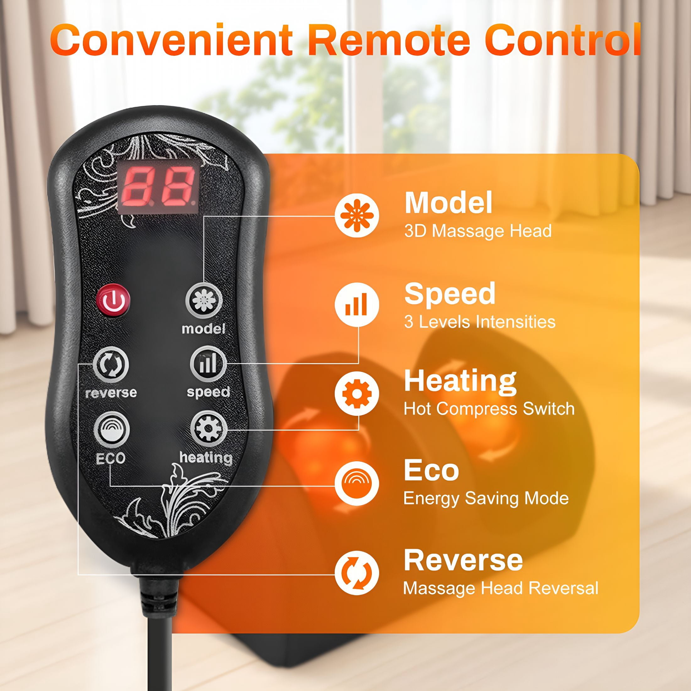 XIRQI Foot Massager,Shiatsu and Foot Massage Machine,Calf Deep Tissue Massage Machine with Heat,Calf Massager Leg Massager with Massage Roller,Gifts for Mom&Dad,Black