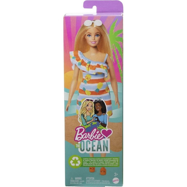 Barbie Doll Blonde Barbie Loves the Ocean Recycled Plastics
