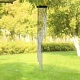 thumbnail image 4 of 35" Wind Chimes Aluminum Tubes Hanging Ornament Home Outdoor Indoor Garden Yard Door Decoration Gift,Gold/Silver, 4 of 4