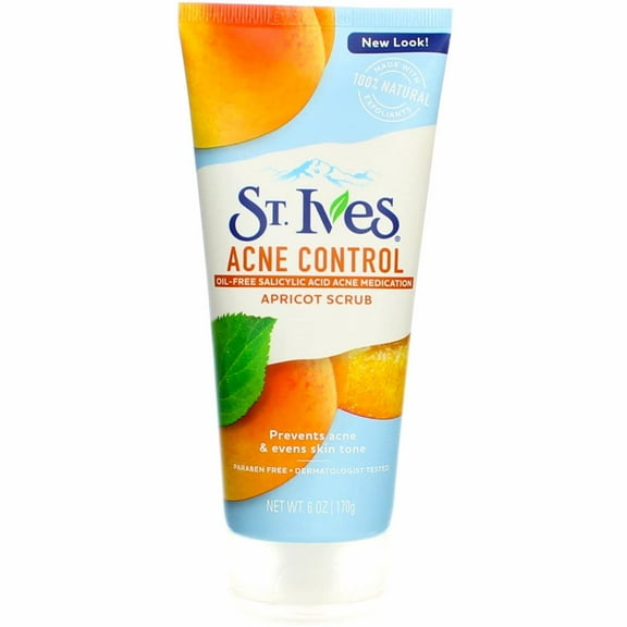 St. Ives Acne Control, Apricot Scrub 6 Oz (Pack Of 4)