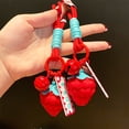 thumbnail image 4 of Guardoinrt Porte-Clés en Résine Alliage Fraise Portable Remplacement Décoratif Coloré Véhicule Automobile Pendentif pour Femmes, 4 of 6