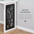 thumbnail image 3 of Desks Fold-Out Convertible Wall Mount Desk with Blackboard & Side Shelf, White | Particle Board, 3 of 10