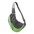 thumbnail image 1 of Greeniant Bolsa para mascotas de tela neta Hombro para mascotas Bolsa de transporte al aire libre Portador de animales ajustable Suministros para perros verde S, 1 of 1