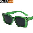 thumbnail image 5 of Hip Retro Sunglasses: Vintage Square Frames, Edgy Rivets, Urban Chic Sun Shades, 5 of 9