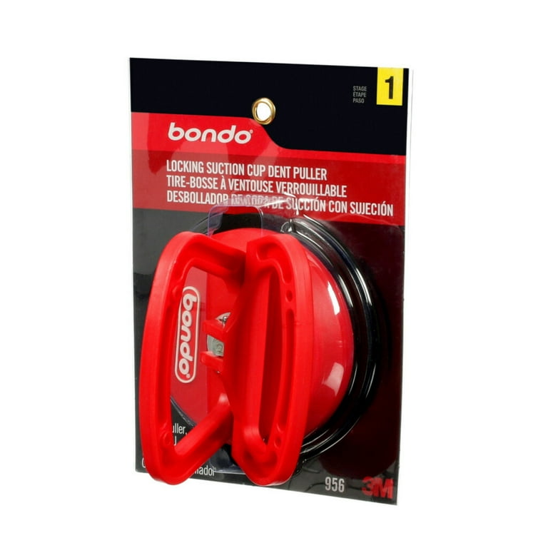 Bondo Double Locking Suction Cup Dent Puller Pulls Out Large Dents Without Leaving Holes Behind 2 in x 5 in x 7 in 1 Puller Walmart