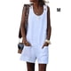 thumbnail image 4 of Mono sin mangas Sonducket para mujer Vestidos informal playa Blanco M, 4 of 5