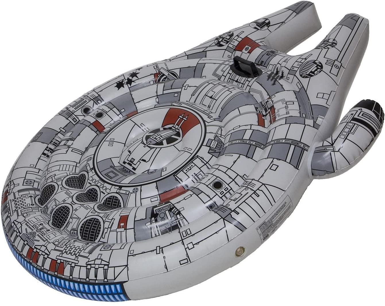 Swimways Star Wars Millenium Falcon Ride On Float Inflatable Novelty Float For Outdoor Toys Structures Maisonconsulting Sand Water Toys