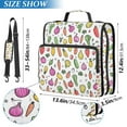 thumbnail image 2 of FORMRS Zipper Binder with Shoulder Strap 1.5-inch Ring 500 Sheet Capacity File Bag, Various Vegetables Pattern, 2 of 5