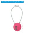 thumbnail image 2 of Uxcell Small Combination Lock 7.8 Inch, 1 Pack 3 Digit Padlock for Gym Locker, Pink, 2 of 6