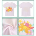 thumbnail image 6 of FLMEI Little Girls Cartoon T-Shirts 2-8T Kids Baby Cotton Summer Crewneck Short Sleeve Shirts Toddler Tops, 6 of 8