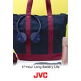 thumbnail image 3 of JVC HA-S23W Wireless Headphones - On Ear Bluetooth Headphones, Foldable Flat Design, 17-Hour Long Battery Life (Orange), 3 of 7