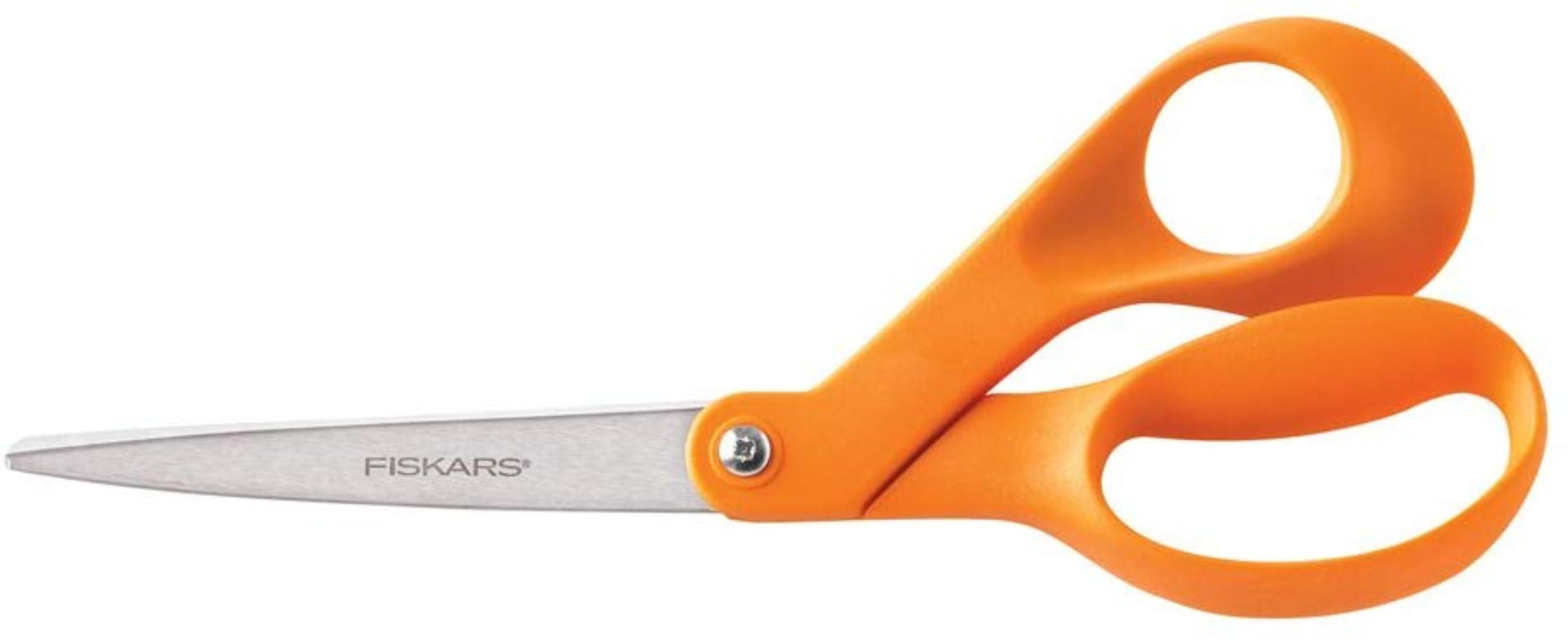 1294518697WJ The Original Orange Handled Scissors, 8 Inch, Orange