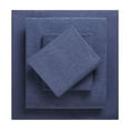thumbnail image 1 of Mainstays 4-Piece Oceana Blue Flannel Sheet Set, Double, 1 of 6