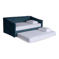 thumbnail image 3 of Cama Doble Velvet Olivo No Incluye Colchones Modelo Nigari Makora, 3 of 8