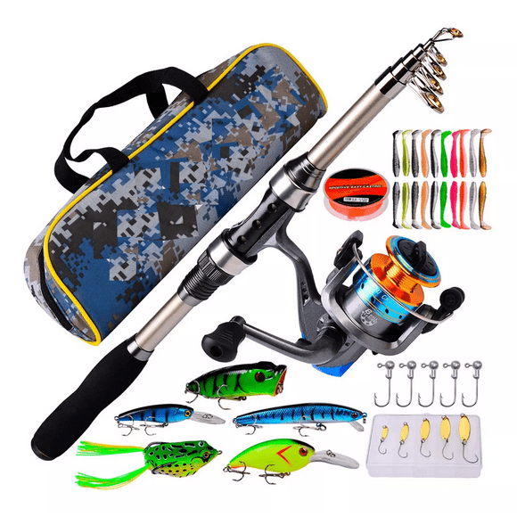Kit Pesca 1.8m Caña Y Accesorio Multicolor