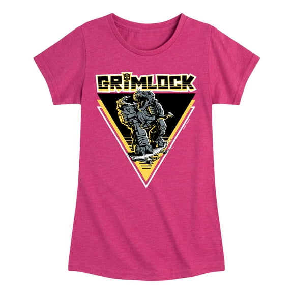 Transformers - Grimlock Skateboard - Girls Fitted Short Sleeve T-Shirt
