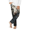 thumbnail image 2 of Xecao Surrealist Cow Print Teenagers' Pajama Pants Long Sleep Pants Soft Elastic Waist Pajama Bottoms Elastic waist with 2 Pockets 5-16 Years-XS(5-6), 2 of 6