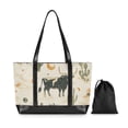 thumbnail image 7 of FORMRS Canvas Laptop Tote Bag for Women with 15.6" Computer Compartments Shoulder Handbag, Cowboy Pattern, 7 of 7